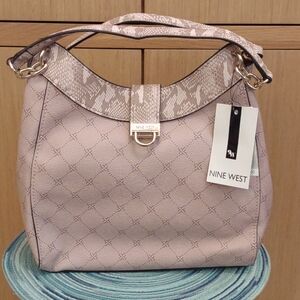 NWT "CLARA  BLUSH LOGO MULTI" Purse By Nine West